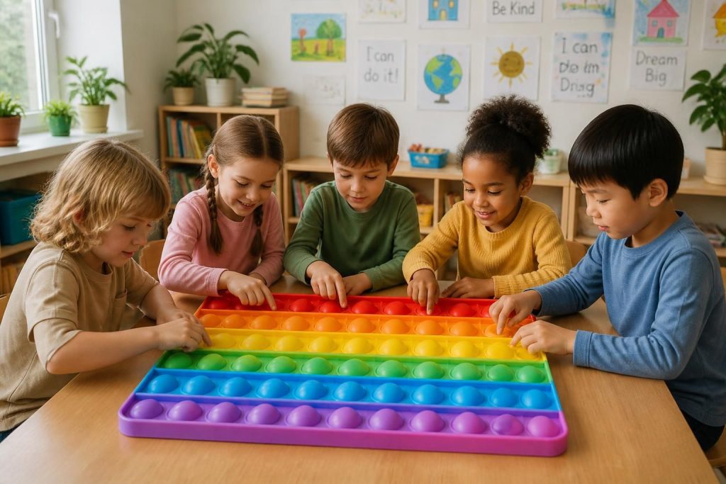 découvrez comment les pop it xxl peuvent favoriser la concentration des enfants en stimulant leur attention et en réduisant le stress de manière ludique.