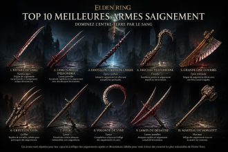 découvrez le top 10 des meilleures armes à effet saignement dans elden ring pour transformer votre expérience de jeu et dominer vos ennemis avec efficacité.