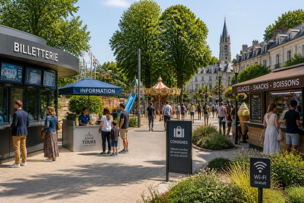 découvrez tous les services disponibles au parc d'attraction de tours pour profiter pleinement de votre visite : restauration, animations, accès, et bien plus encore.